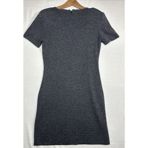 Nordstrom 2 Pc Acrylic Wool Blend Gray Sweater Dress Women’s M Winter‎ - Picture 6 of 8